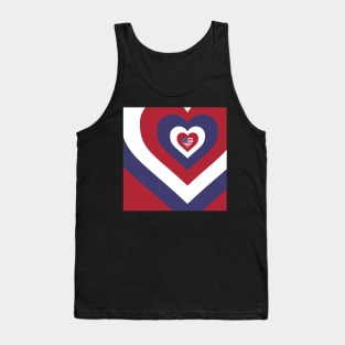 American Flag Hearts Tank Top